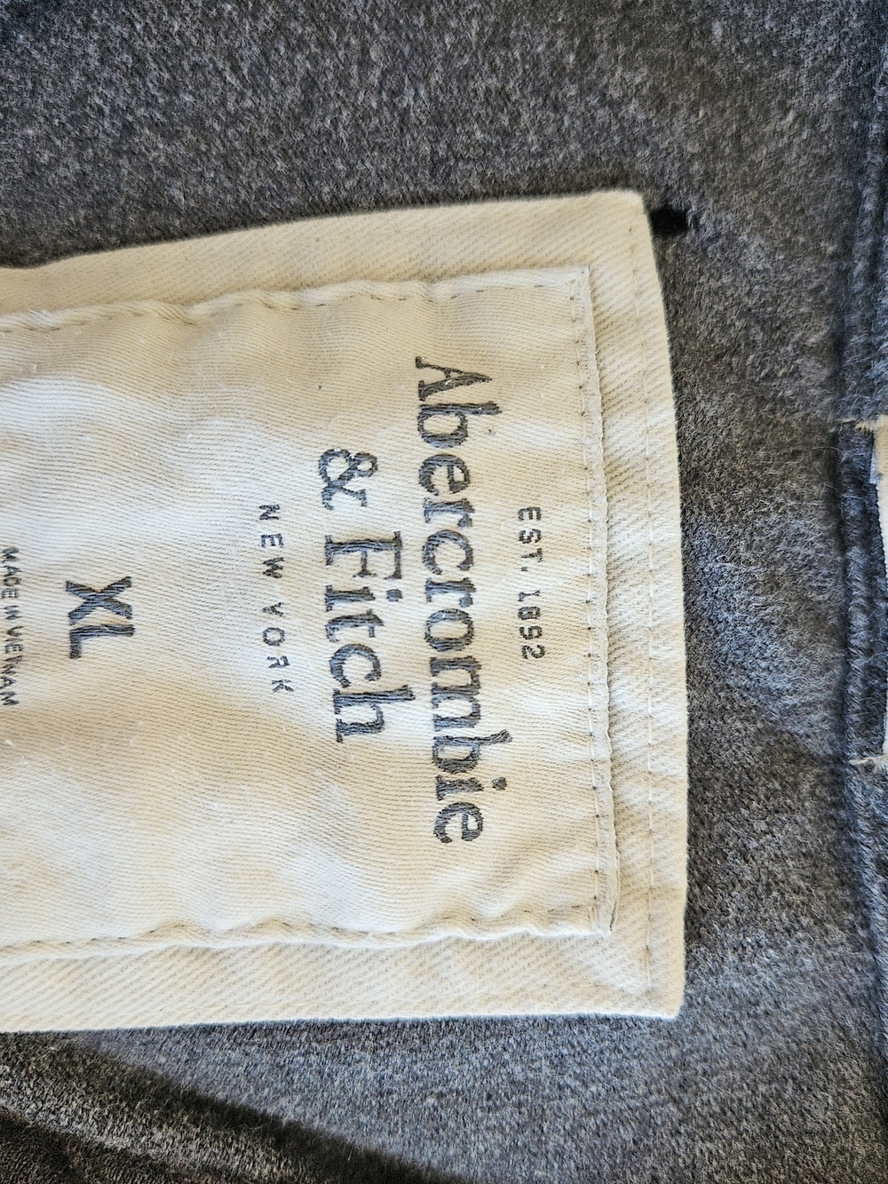 Abercrombie & Fitch Charcoal Henley Pullover - Picture 6 of 7